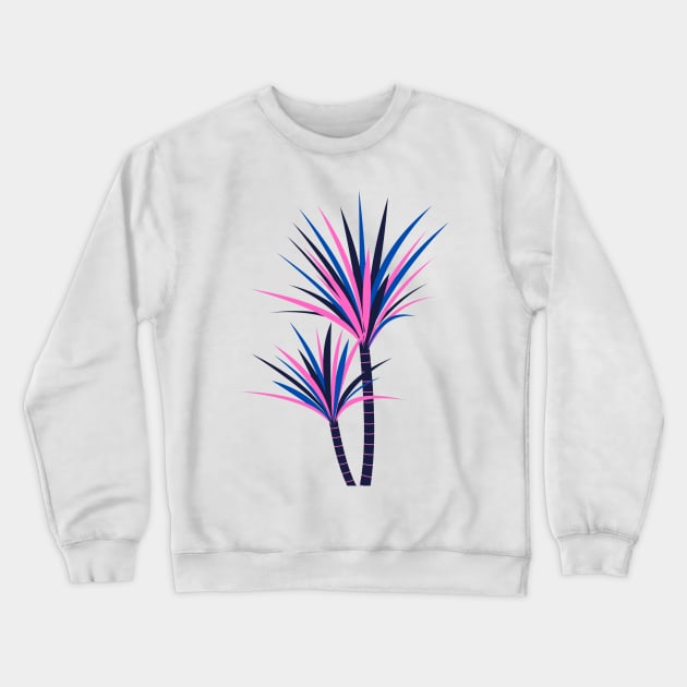 PINK BLUE PURPLE LEAF DESIGN Crewneck Sweatshirt by Artistic_st